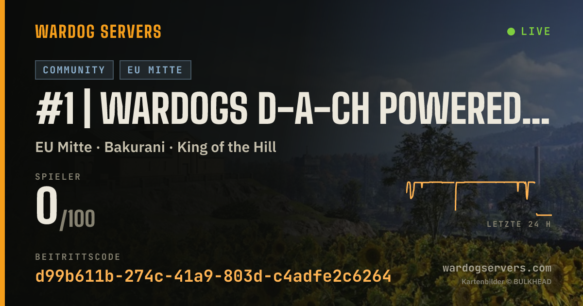 Live-Statusbanner für #1 | WARDOGS D-A-CH powered by Qonzer | GER | Standard