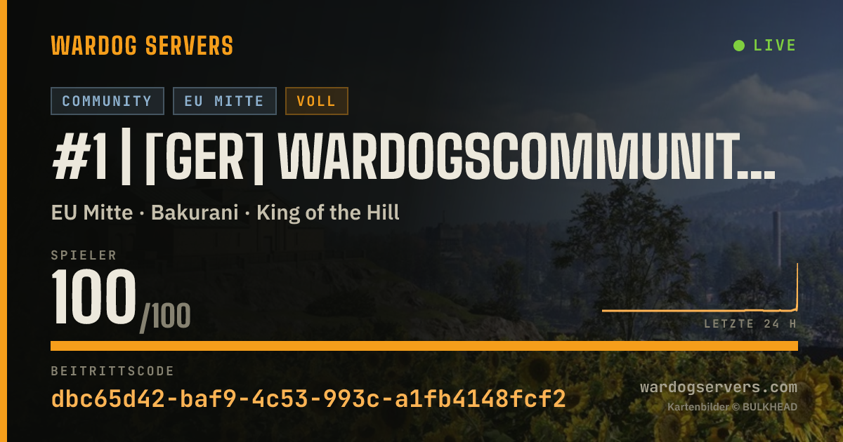Live-Statusbanner für Wardogscommunity [DE] | 24/7 | wardogscommunity.de