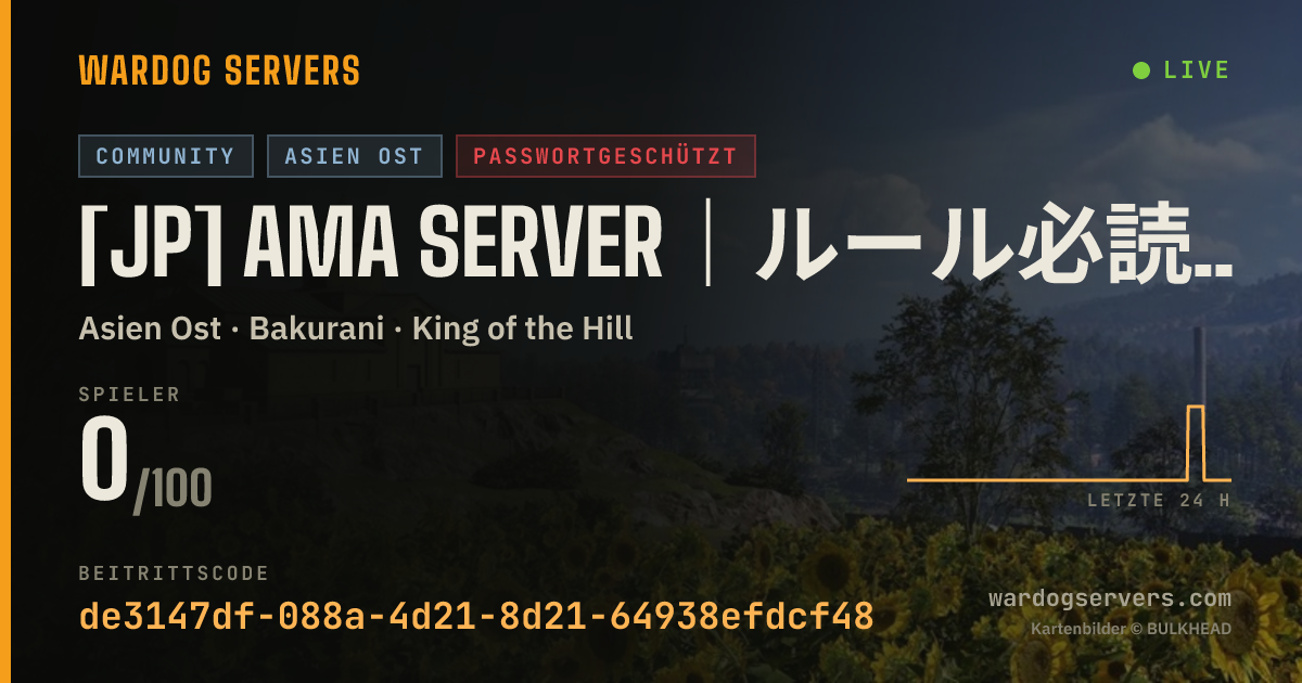 Live-Statusbanner für [JP] AMA Server｜ルール必読・Please Read the Rules
