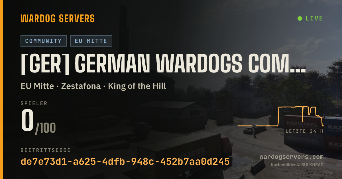 Live-Statusbanner für [GER] German Wardogs Community | discord.gg/gwd