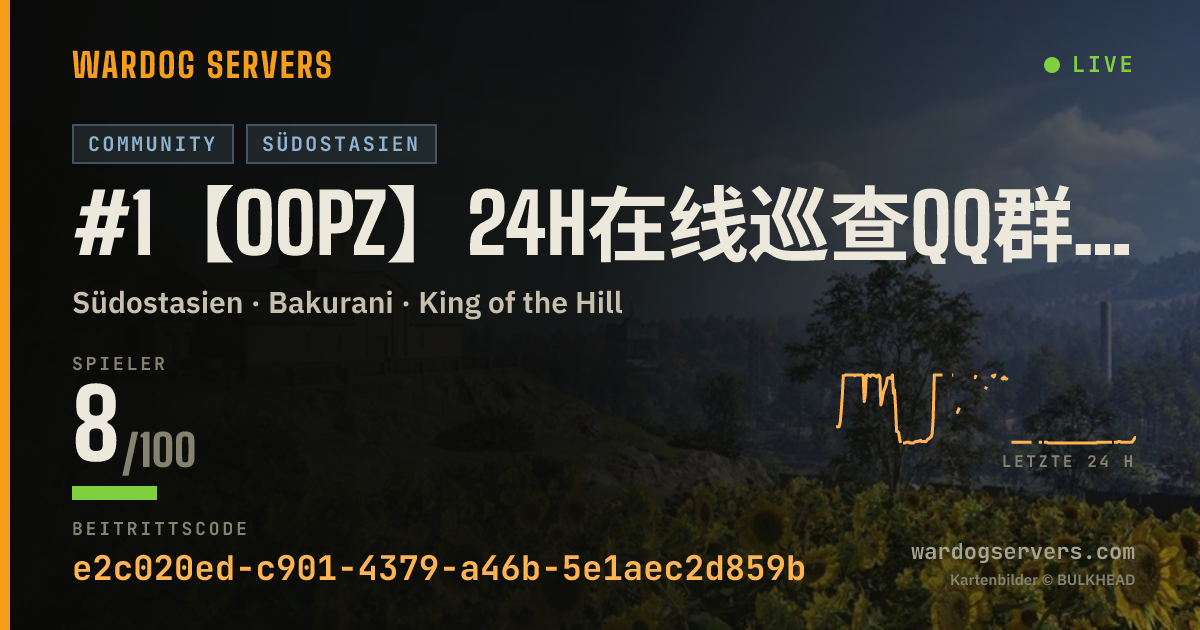 Live-Statusbanner für #1【OOPZ】24H在线巡查QQ群552055238&组队就来oopz651916&柚柚电竞