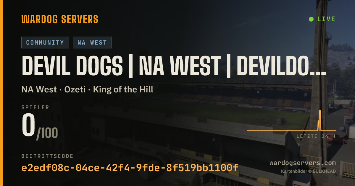 Live-Statusbanner für Devil Dogs | NA WEST | devildogs.gg