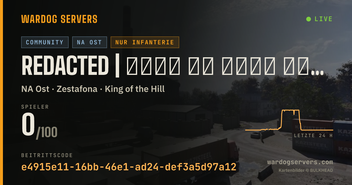 Live-Statusbanner für REDACTED | 🅹🅾🅸🅽 🅾🆁 🆈🅾🆄🆁 🅶🅰🆈 | 50v50 | ⚠️ GL BANNED