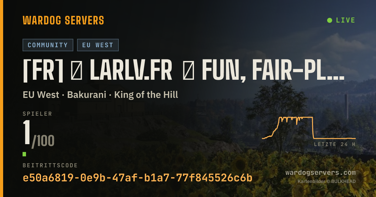 Live-Statusbanner für [FR] ★ larlv.fr ★ Fun, Fair-play, Stats ★ france teamplay 7e