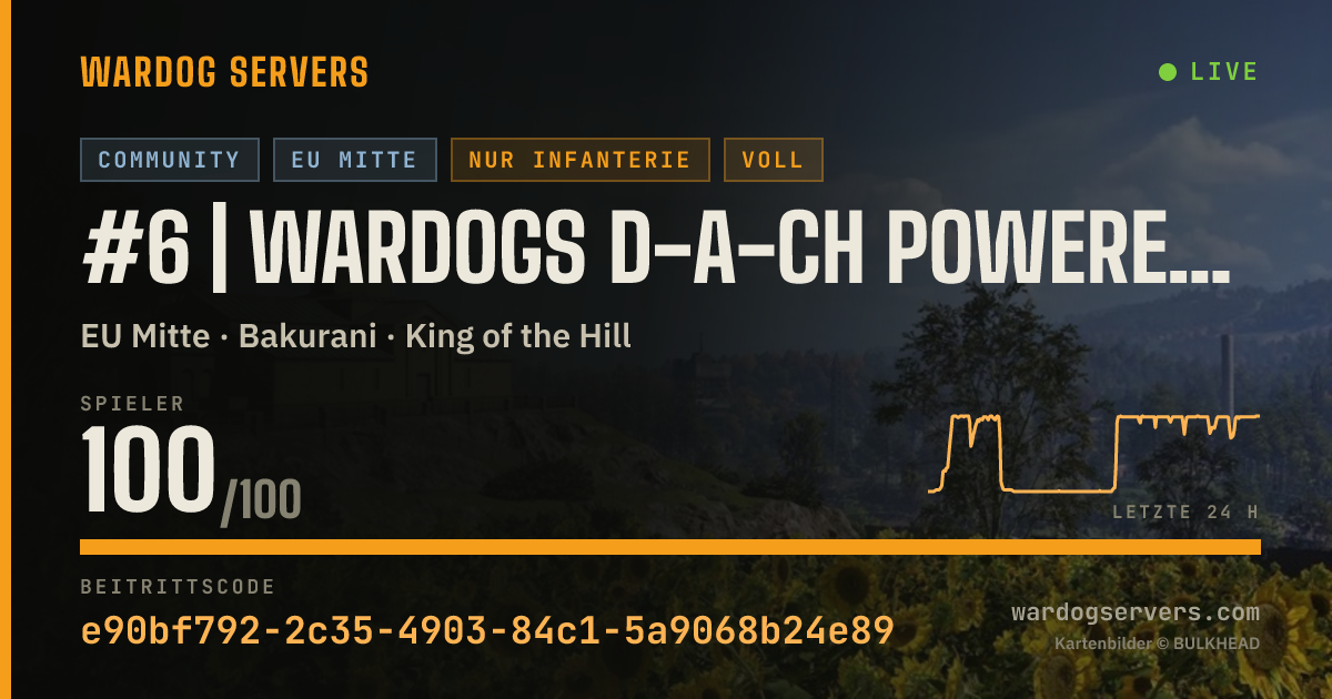 Live-Statusbanner für #6 | WARDOGS D-A-CH powered by Qonzer | GER | Infantry