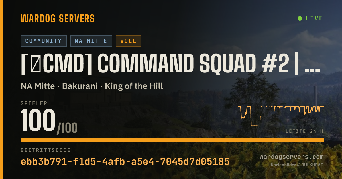 Live-Statusbanner für [★CMD] Command Squad #2 | MAX LEVEL 85 | commandsquad.net