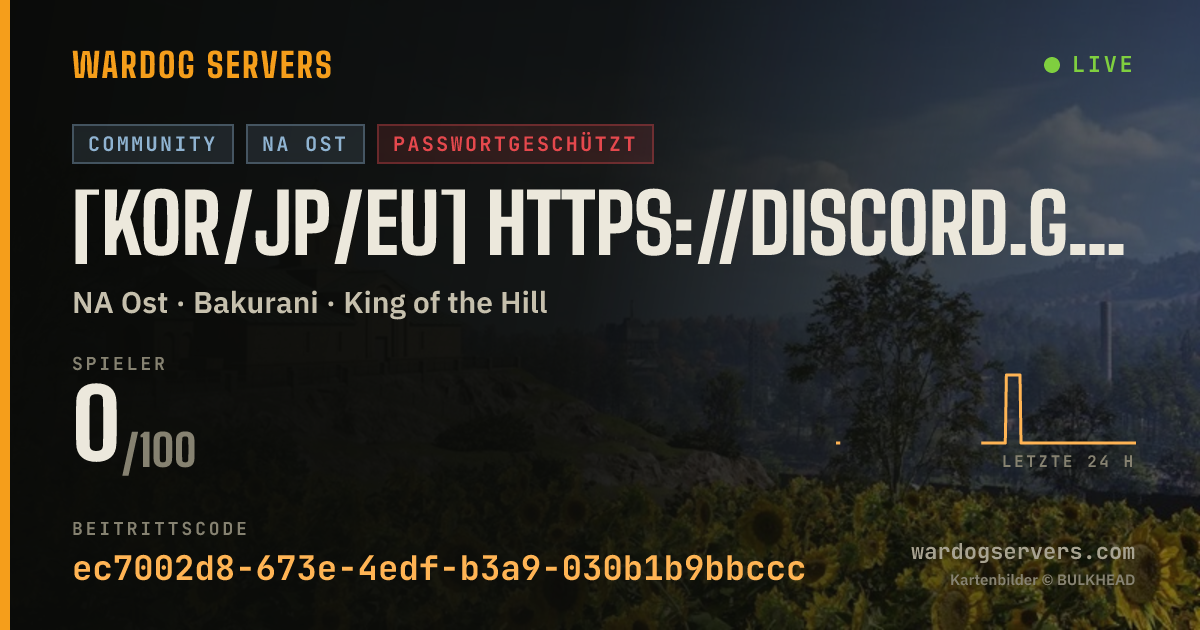 Live-Statusbanner für [KOR/JP/EU] https://discord.gg/2duwTKWpGr
