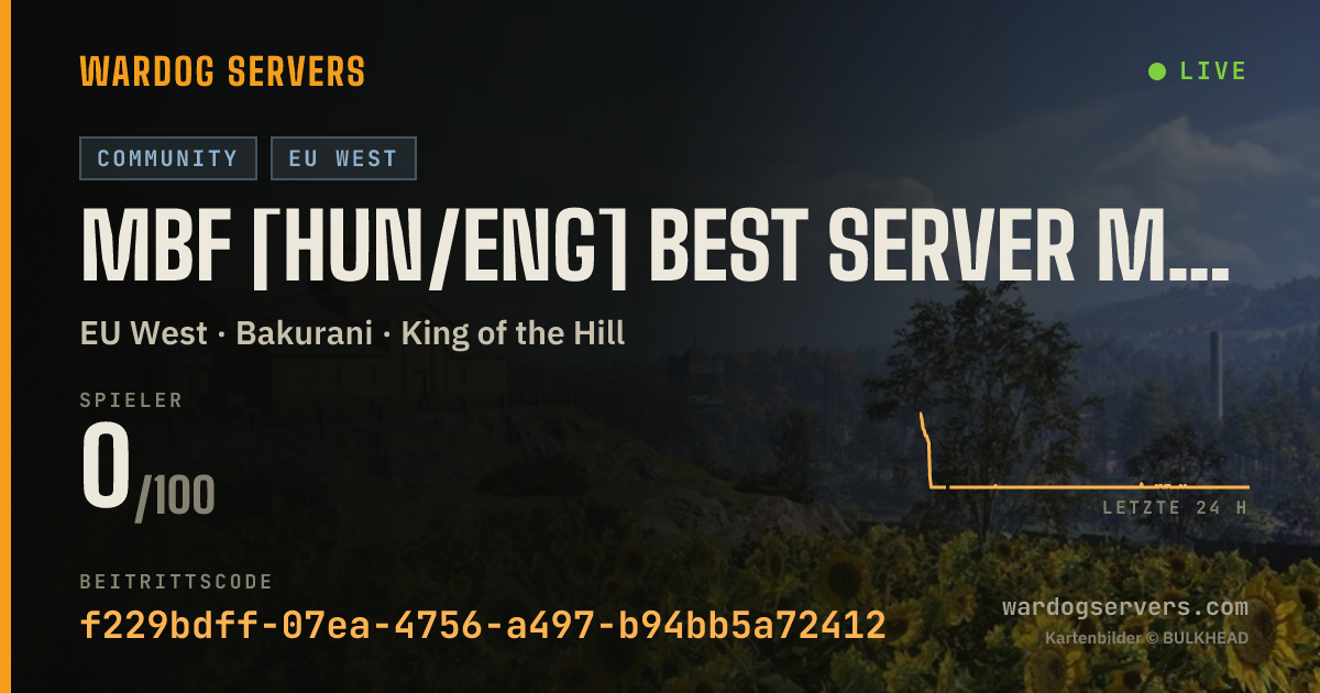 Live-Statusbanner für #1 OFFICIAL HUNGARIAN WARDOGS SERVER [mikrofON]