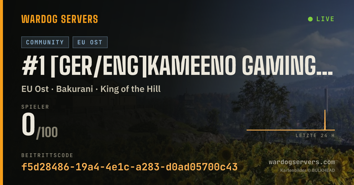 Live-Statusbanner für #1 [GER/ENG]Kameeno Gaming | Community Server