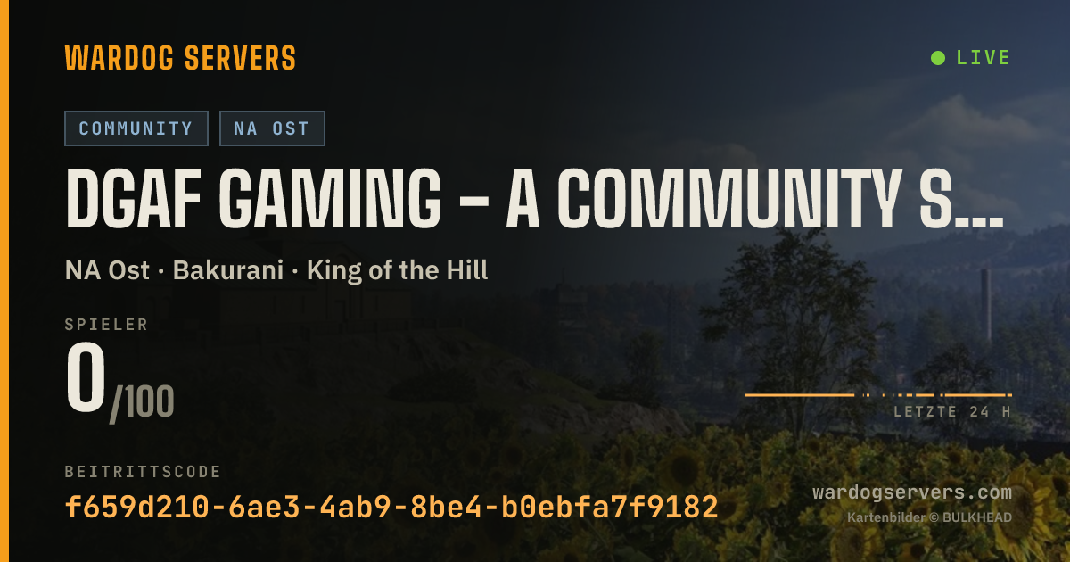 Live-Statusbanner für DGAF Gaming - A Community Server