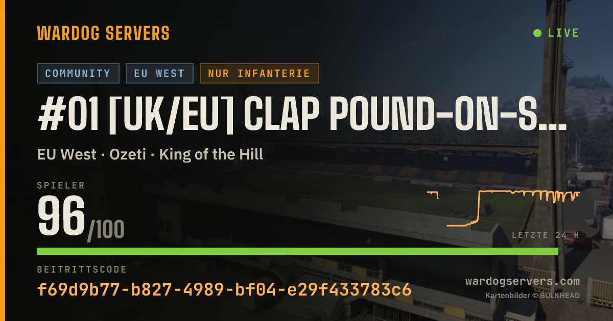 Live-Statusbanner für #01 [UK/EU] Clap Pound-on-Sea |GL BANNED 50/50| SW3