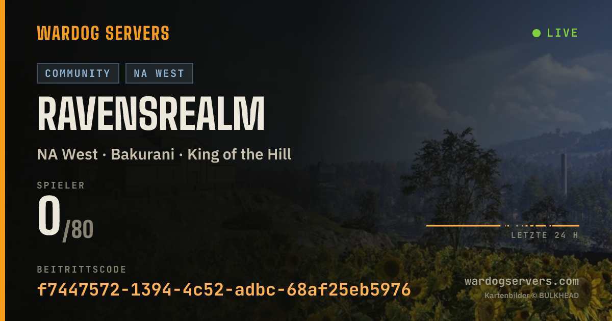 Live-Statusbanner für ravensrealm