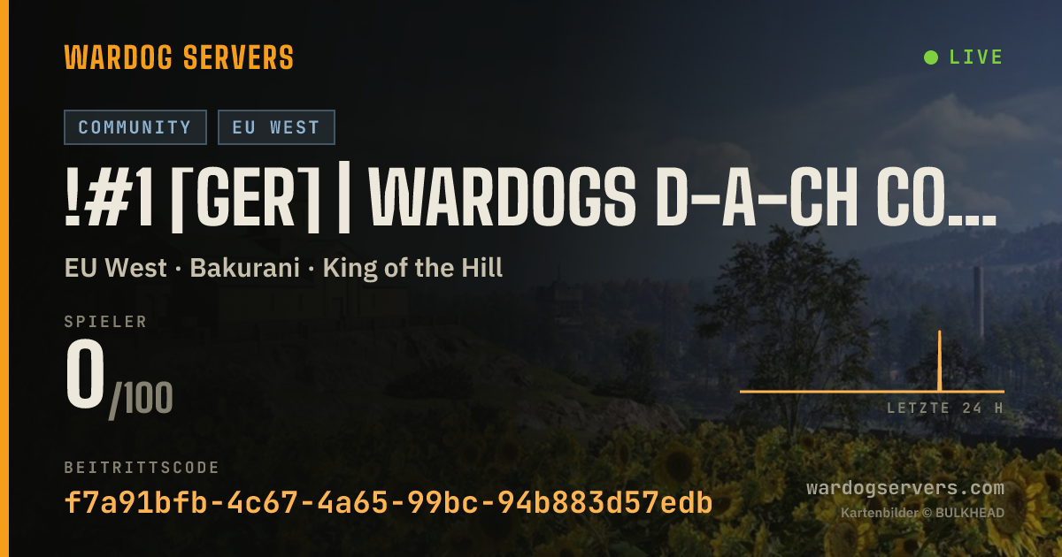 Live-Statusbanner für !#1 [GER] | Wardogs D-A-CH Community