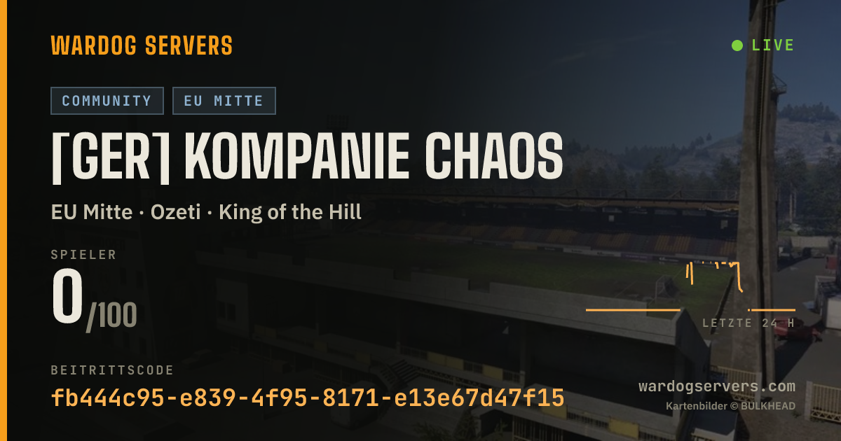 Live-Statusbanner für [GER] Kompanie Chaos