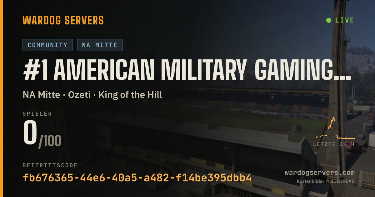 Live-Statusbanner für #1 American Military Gaming Org RegimentGG1| discord.gg/regiment