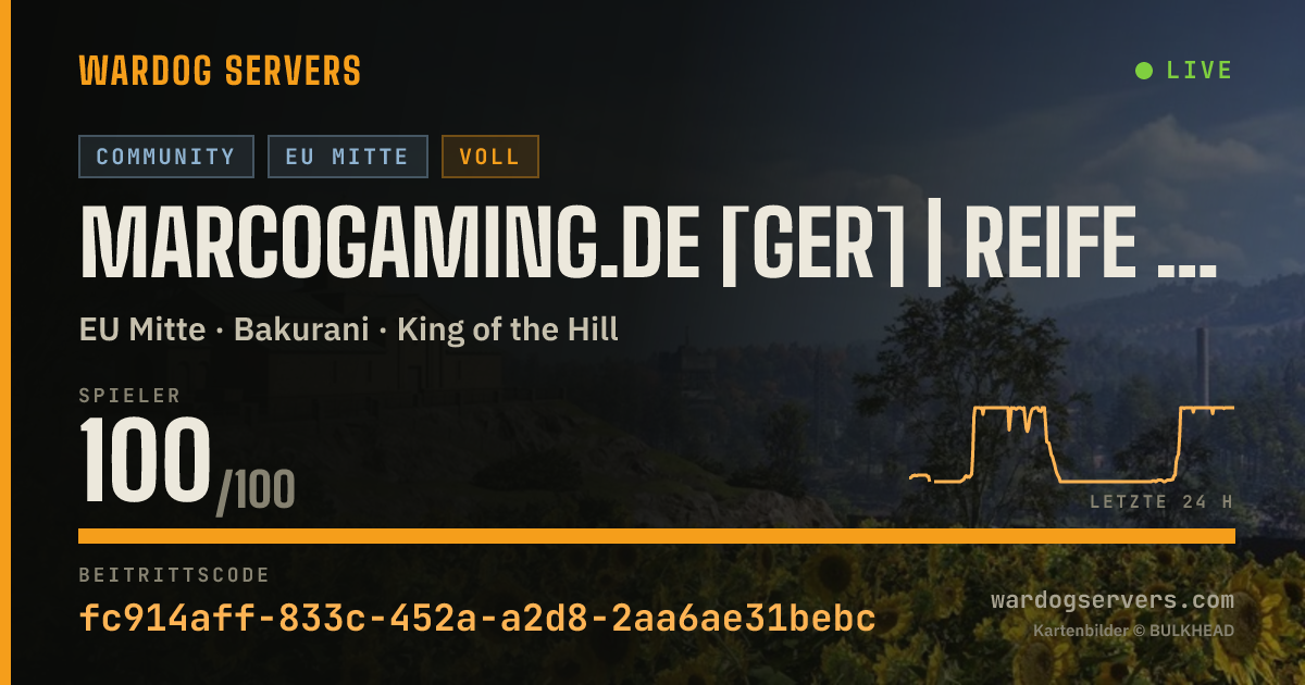 Live-Statusbanner für MARCOGAMING.DE [GER] | Reife Community