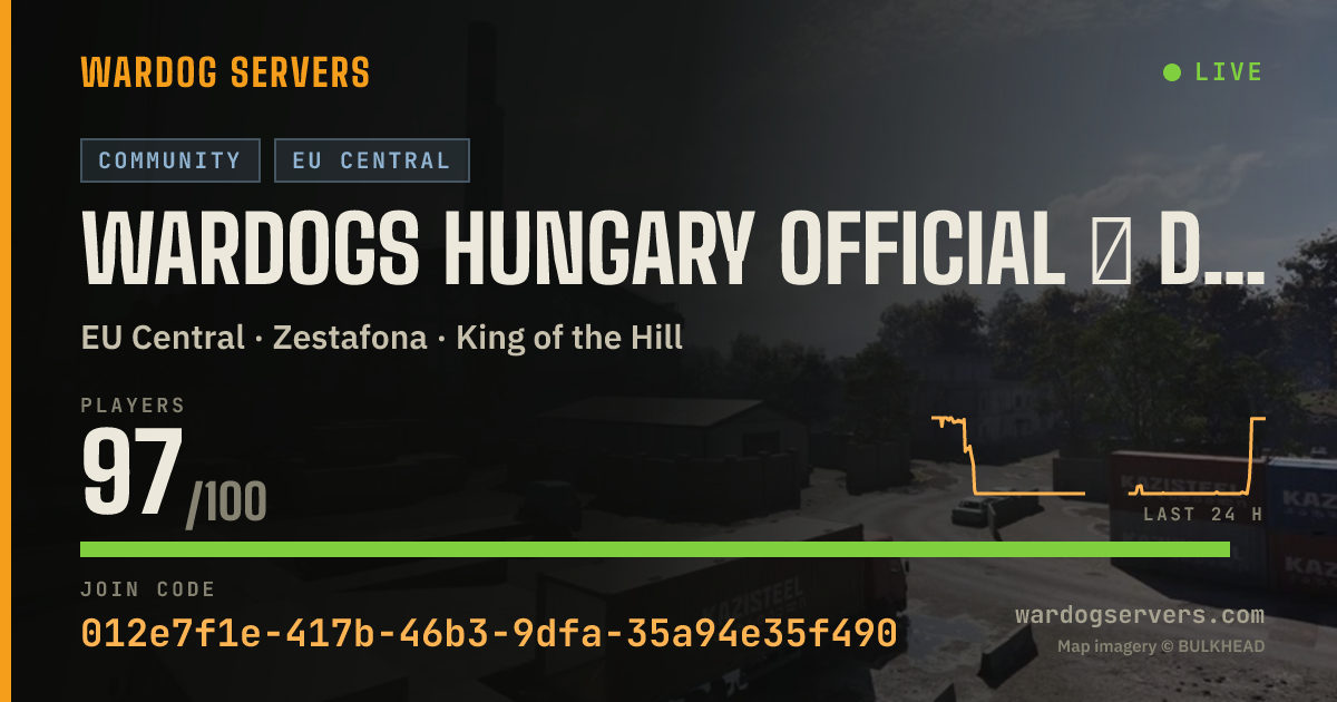 Live status banner for Wardogs Hungary Official │ discord.gg/wardogshungary │ #01