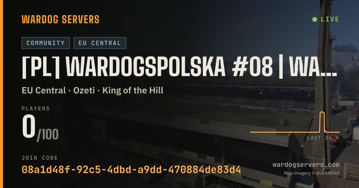 Live status banner for [PL] WardogsPolska #08 | WARDOGSZONE.PL | RANKING