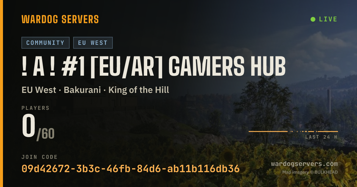 Live status banner for ! A ! #1 [EU/AR] Gamers Hub