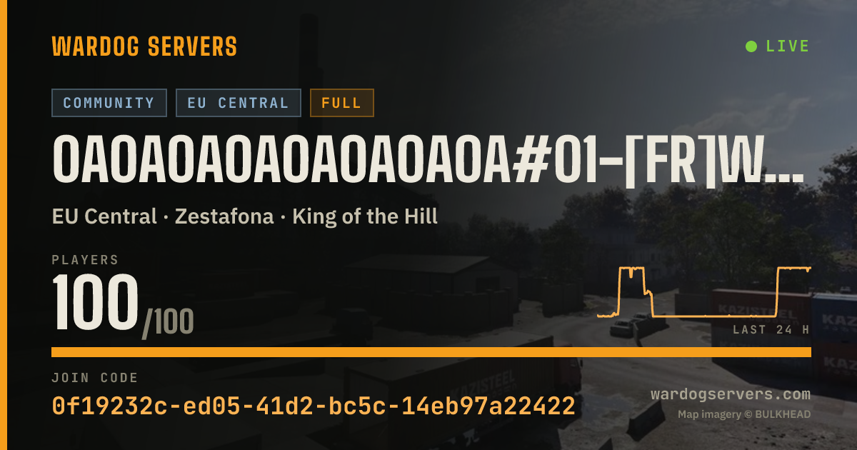 Live status banner for 0A0A0A0A0A0A0A0A#01-[FR]Wardogs® >Bonus+50%$₽Special Week EnD !