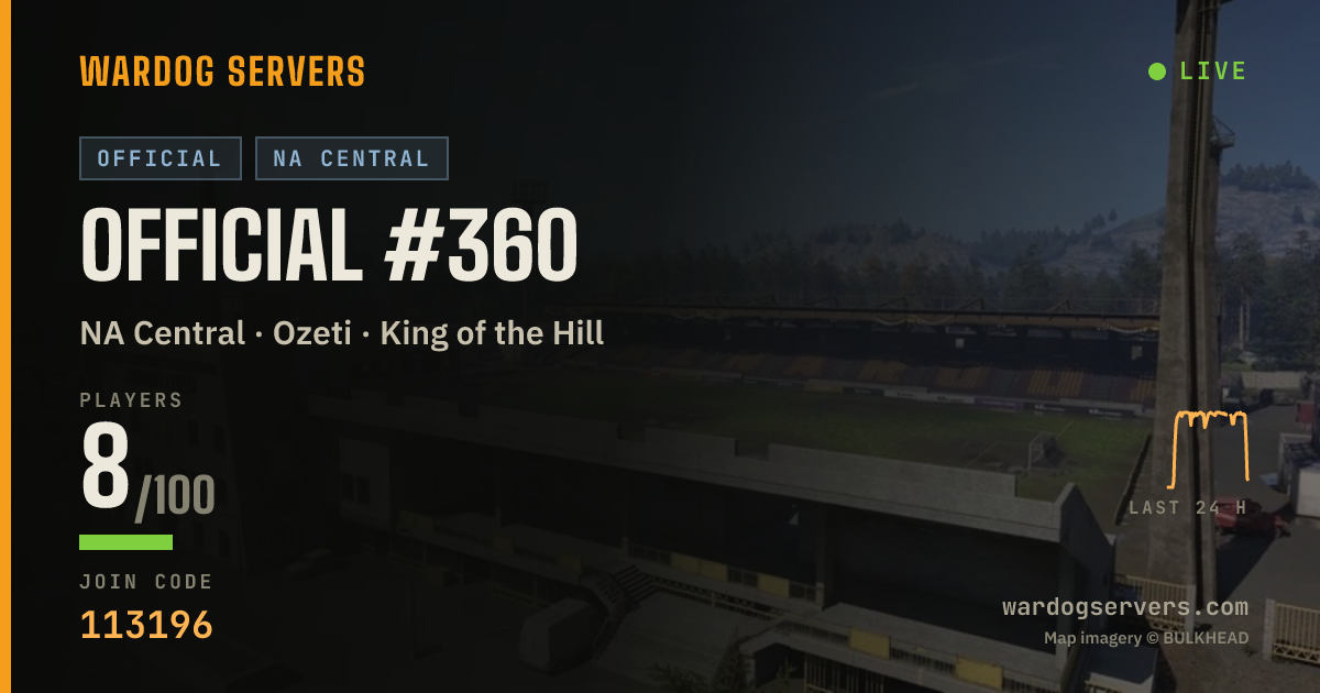 Live status banner for Official #360