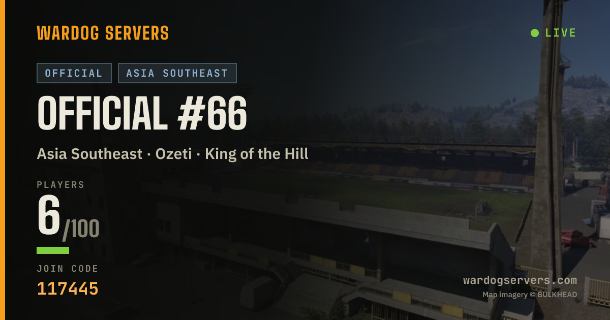 Live status banner for Official #66