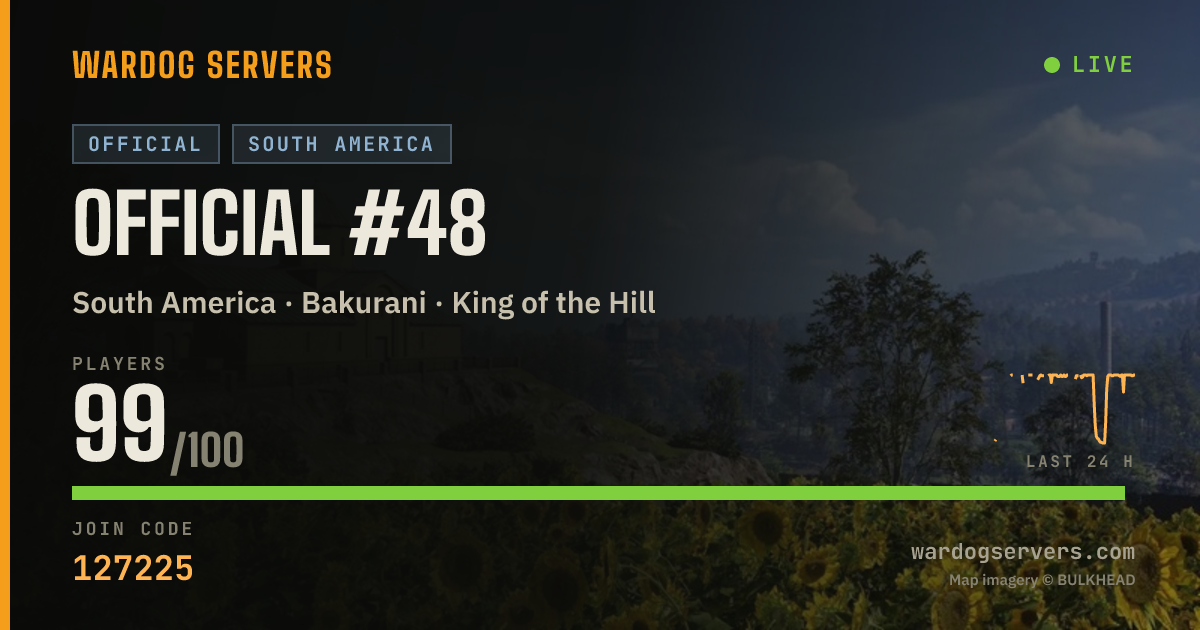 Live status banner for Official #48