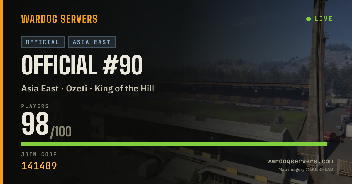 Live status banner for Official #90