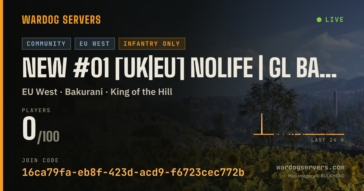 Live status banner for NEW #01 [UK|EU] NoLife | GL BANNED | Mode Rotation | CASH + CLAP