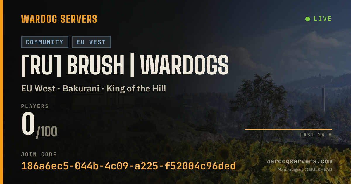 Live status banner for [RU] BRUSH | WARDOGS