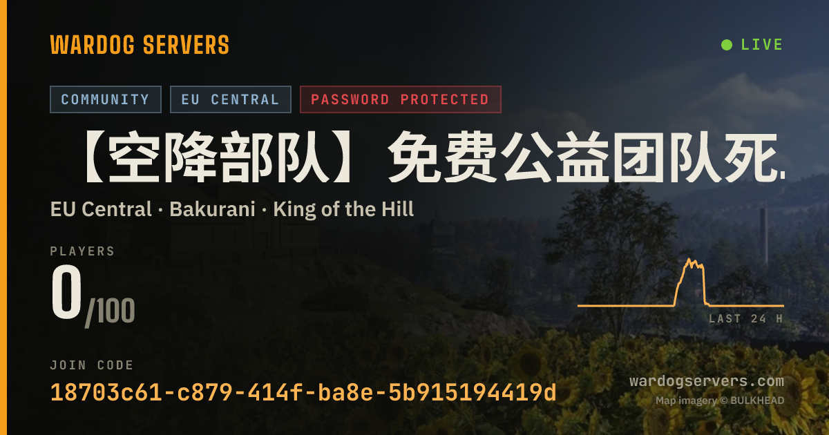 Live status banner for 【空降部队】免费公益团队死斗服-密码进QQ群600608515