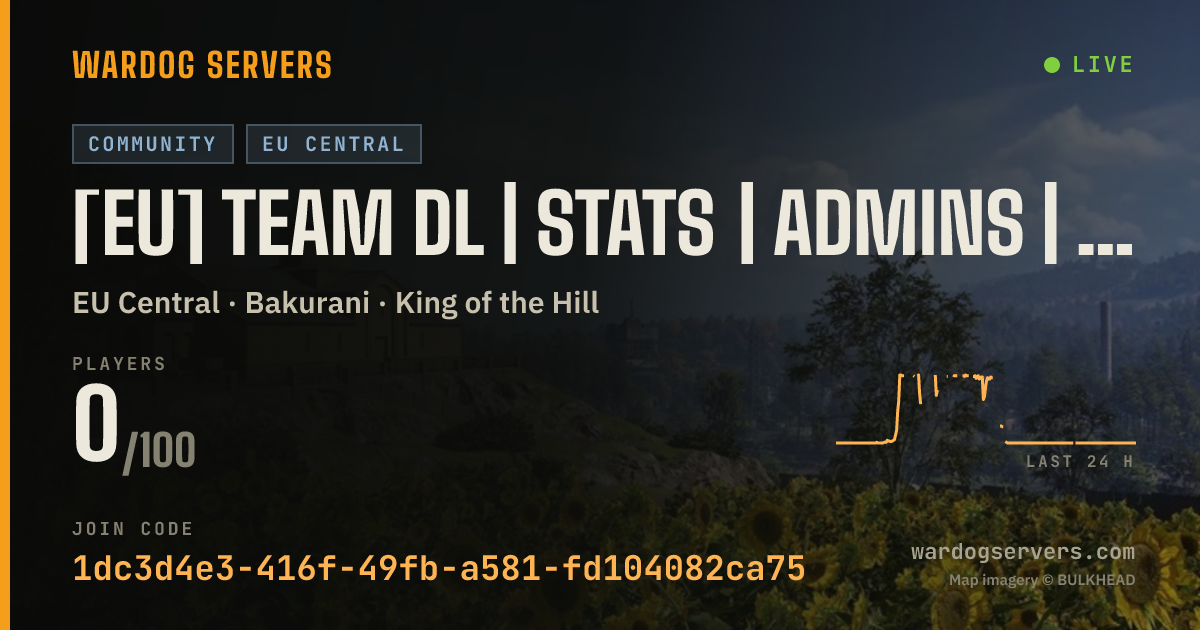 Live status banner for [EU] TEAM DL | STATS | ADMINS | SERVEURS.TEAMDL.FR