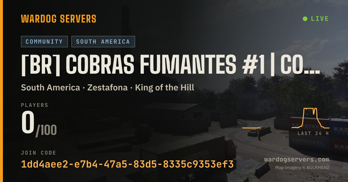 Live status banner for [BR] COBRAS FUMANTES #1 | cobrasfumantes.com