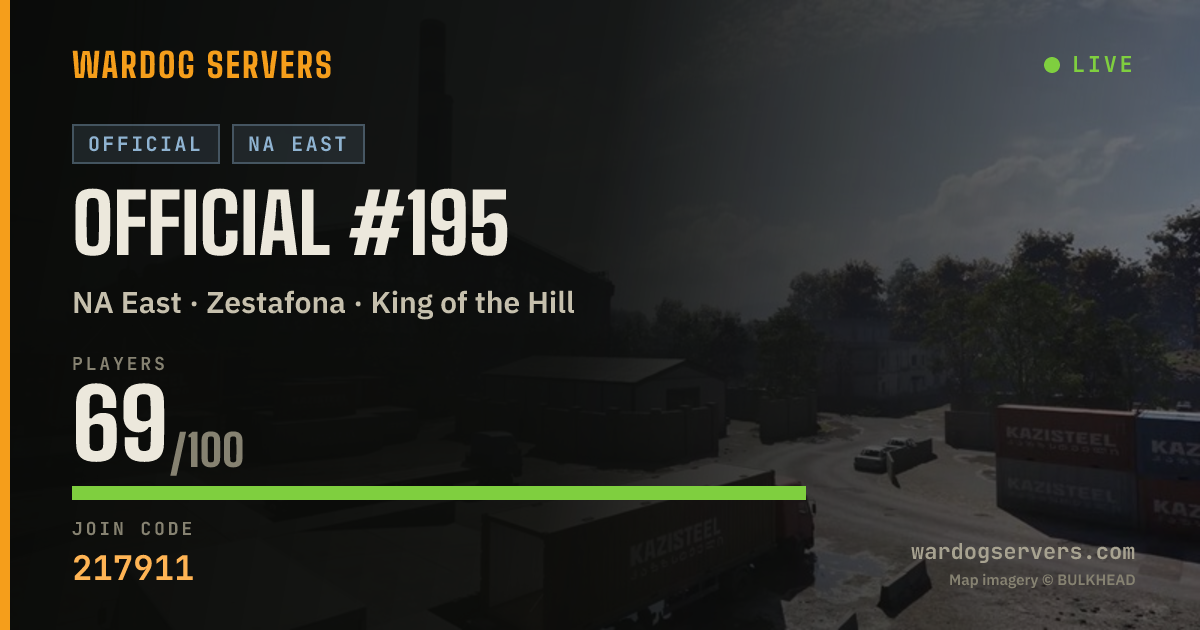 Live status banner for Official #195