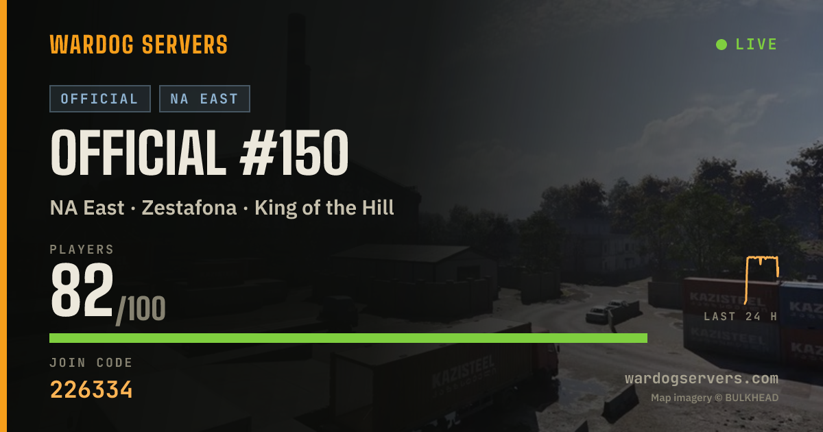 Live status banner for Official #150