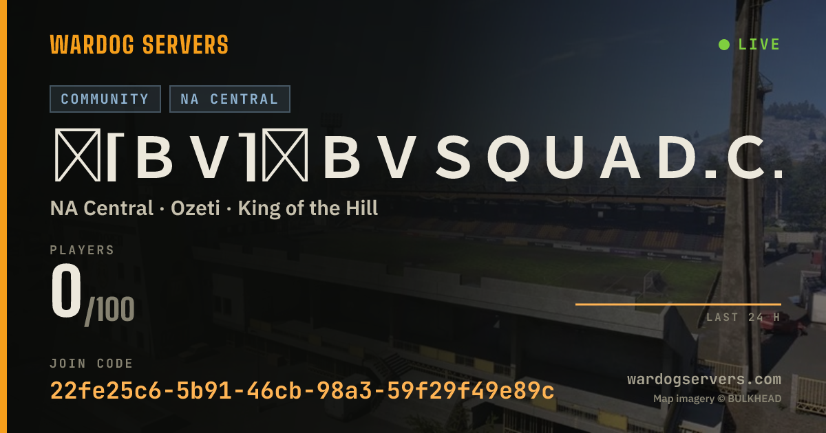 Live status banner for ★[ＢＶ]★ＢＶＳＱＵＡＤ.ＣＯＭ★５０ｖ５０★ＢＯＯＳＴＥＤ