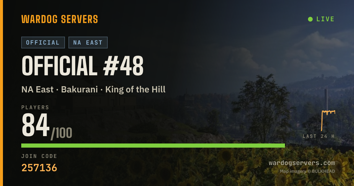 Live status banner for Official #48
