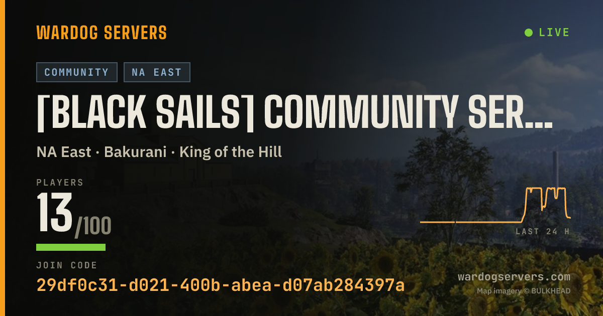 Live status banner for [Black Sails] Community Server NA East #1