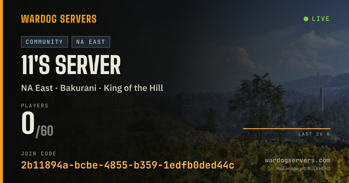 Live status banner for 11's server