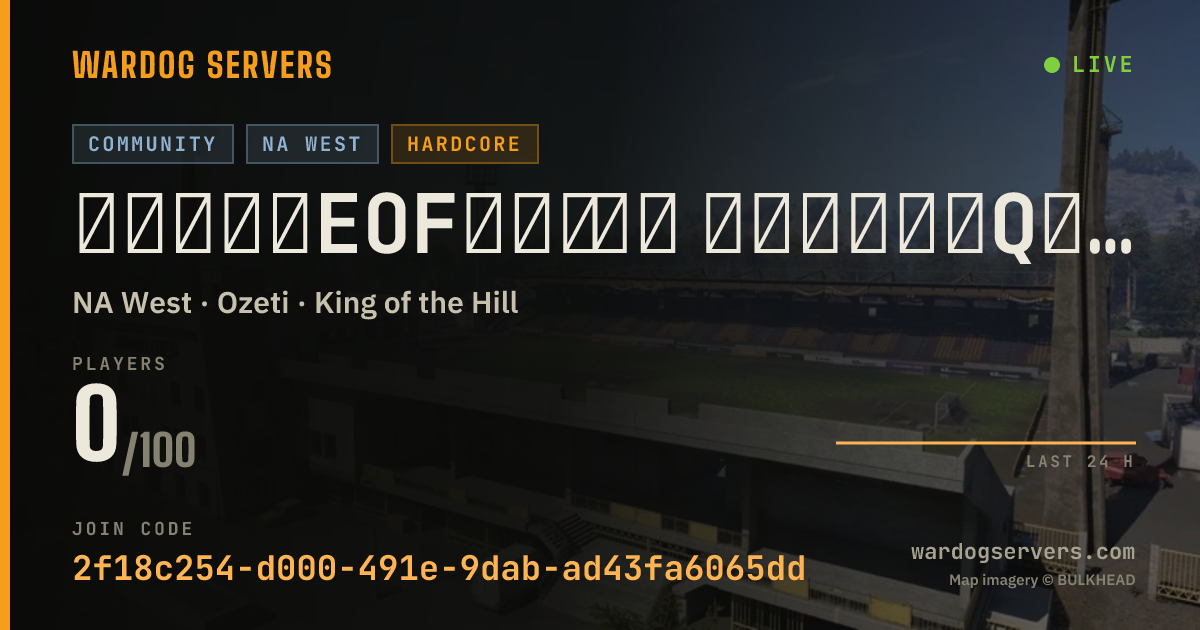 Live status banner for 官方认证【EOF】战队 社区 美西服务器，Q群1043413891，kook：776611