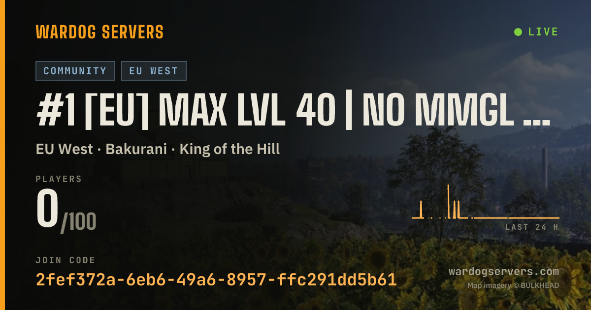 Live status banner for #1 [EU] MAX LVL 40 | NO MMGL | INF ⇄ Vanilla | joinsnf.com
