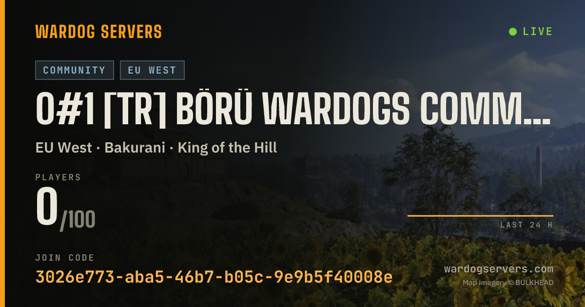 Live status banner for 0#1 [TR] Börü Wardogs Community discord.gg/wdtk