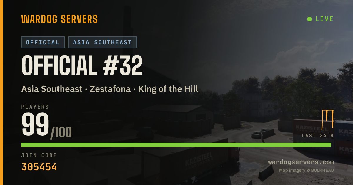 Live status banner for Official #32