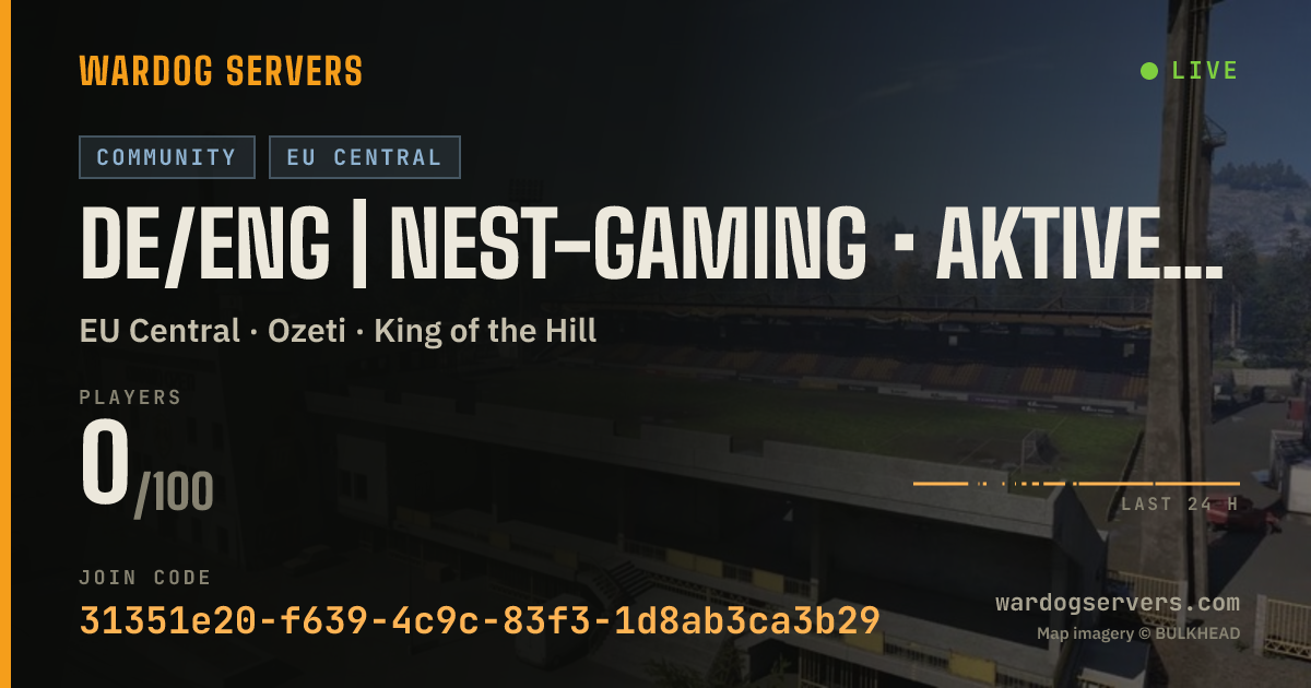 Live status banner for DE/ENG | NEST-GAMING • Aktive Admins