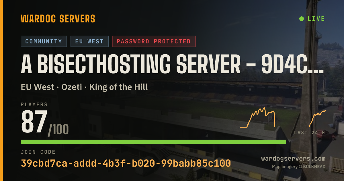 Live status banner for A BisectHosting Server - 9d4cb607