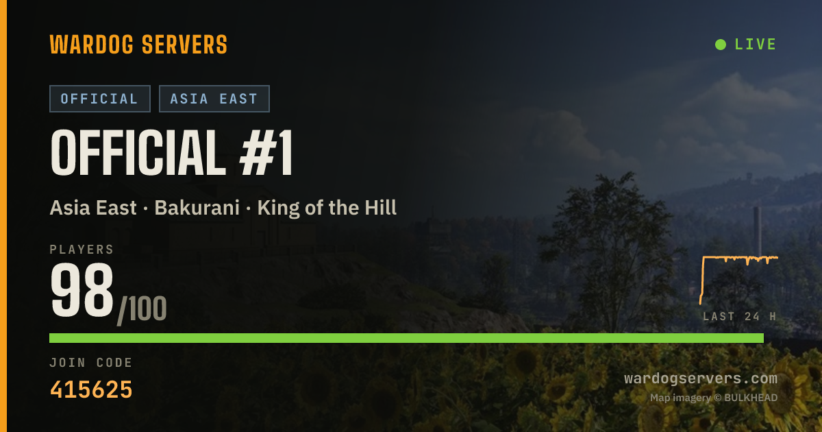 Live status banner for Official #1