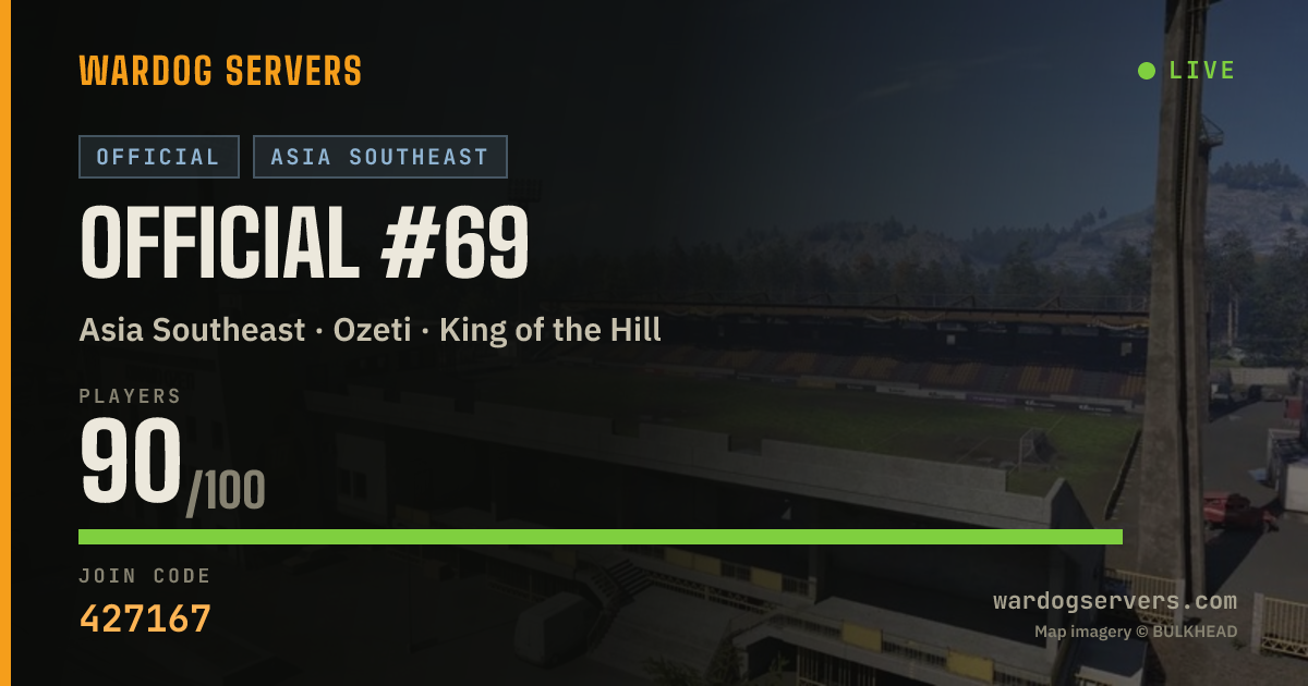 Live status banner for Official #69