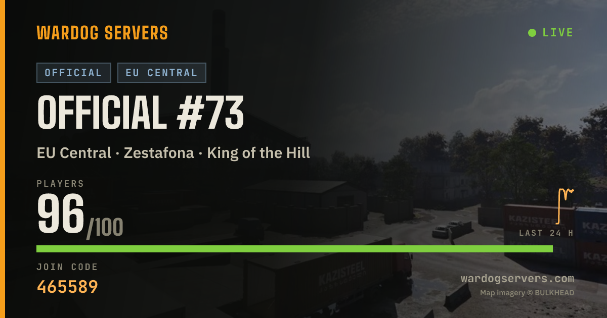 Live status banner for Official #73