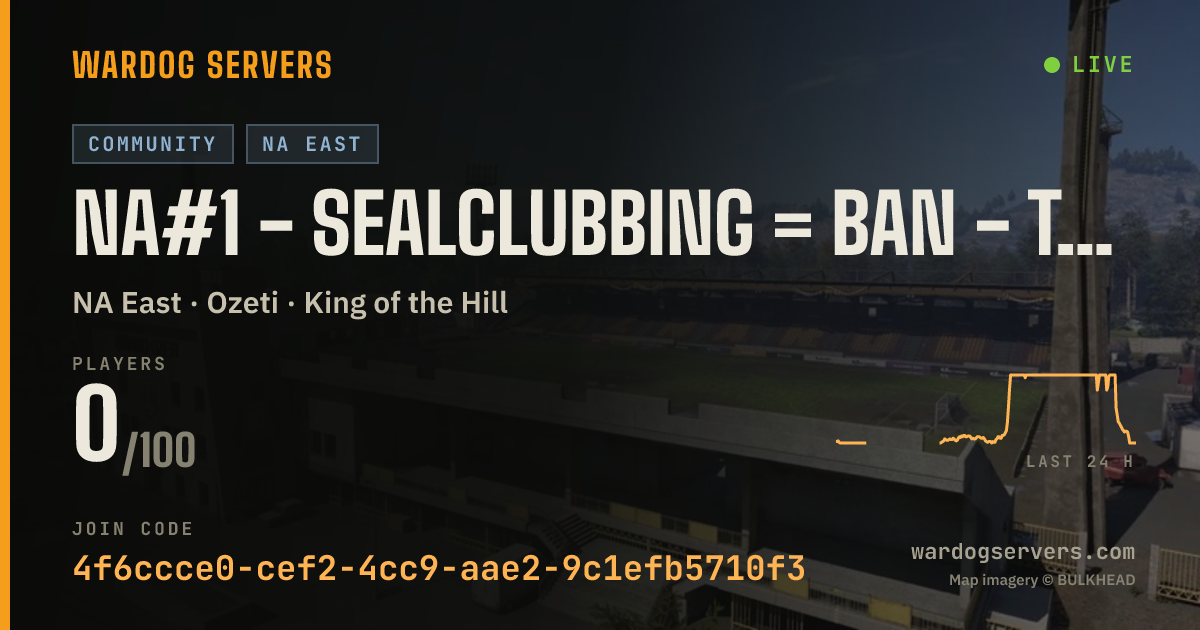 Live status banner for NA#1 - Sealclubbing = ban - TEG.gg - ENGLISH - The Employed Game