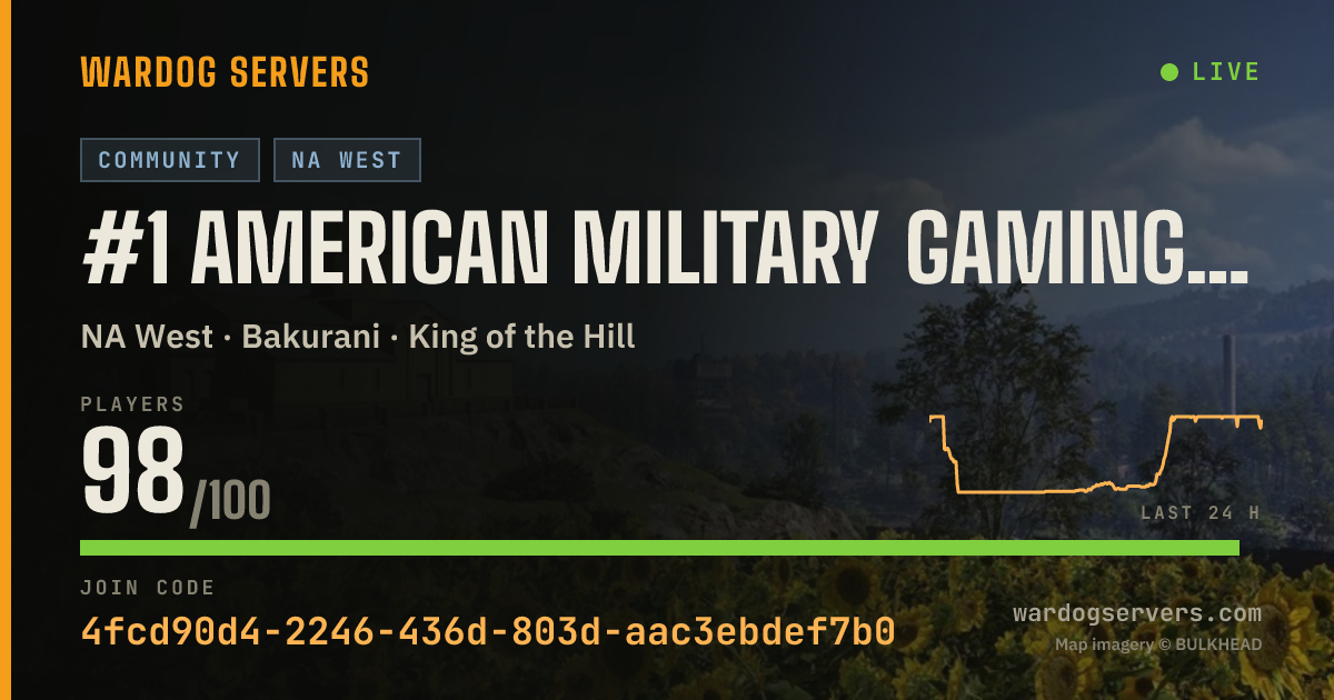 Live status banner for #1 American Military Gaming Org RegimentGG3| discord.gg/regiment